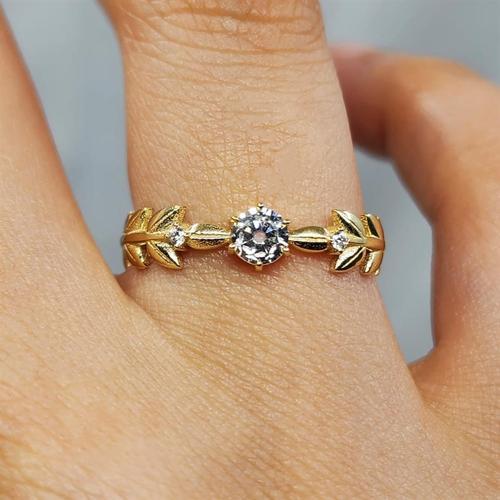 Gümüş Yüzük - Başak Tasarım Signity Swaroski (Zirkon) Taşlı Tek Taş 925 Ayar Gümüş Yüzük