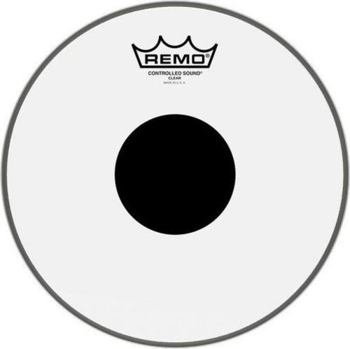CS-0310-10- Controlled Sound® Şeffaf Top Black Dot™ 10\" Davul Derisi