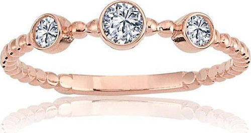 Tria Gümüş Yüzük - 925 Ayar Gümüş Güverseli Swarovski Taşlı Minimal Kadın Yüzük - Eşe Hediyelik