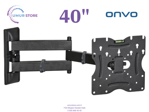 40OVF4000AF Frameless Full HD 40 inç / 22”- 49” Lcd Led Televizyon Hareketli Duvar Askı Aparatı