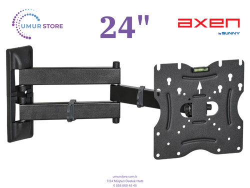 AX24LEDI262C-S 24 inç / 22”- 49” Lcd Led Televizyon Hareketli Duvar Askı Aparatı