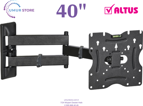 AL40L 6925 4B 40 inç / 22”- 49” Lcd Led Televizyon Hareketli Duvar Askı Aparatı
