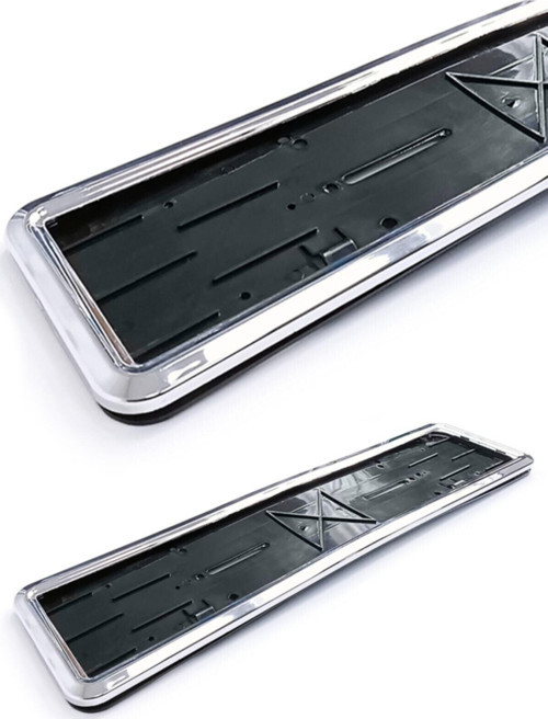 1 Adet Esnek Kırılmaz Krom Çerçeveli Plaka Altı Çerçeve Plakalık 1 Adet!!!!!!!!!