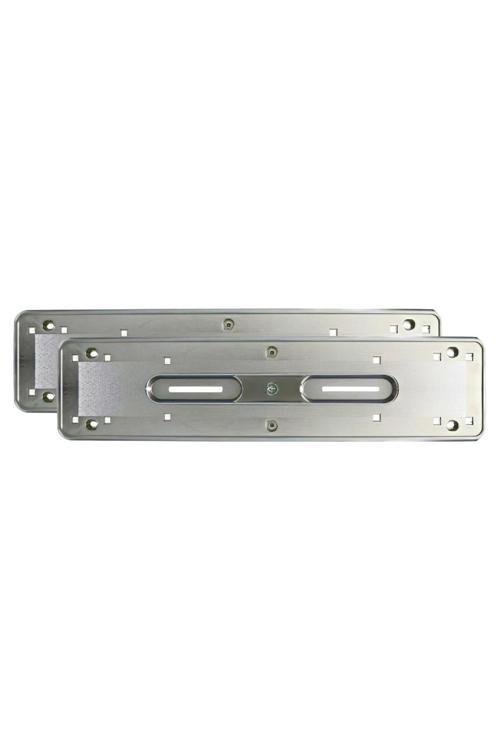 Oto Plakalık Hummer Tipi Abs Plastik Üzerine Krom Kaplama 1 Takım 2 Adet