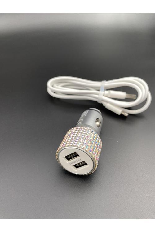 Janjan Taşlı Araç Şarjı (Tpye C Kablo )