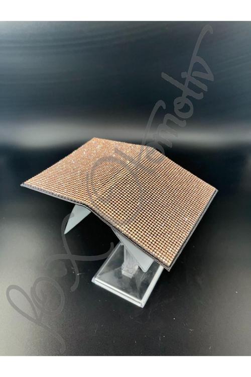 Rose Gold Taşlı Ruhsat Kabı