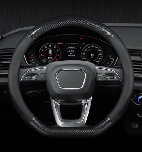 Parlak Karbon D Tip Geçme Direksiyon Kılıfı