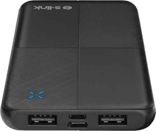 IP-G12N 10000mAh Micro+Usb+ Type-C Giriş+Çıkış Siyah Taşınabilir Pil Şarj Cihazı Powerbank