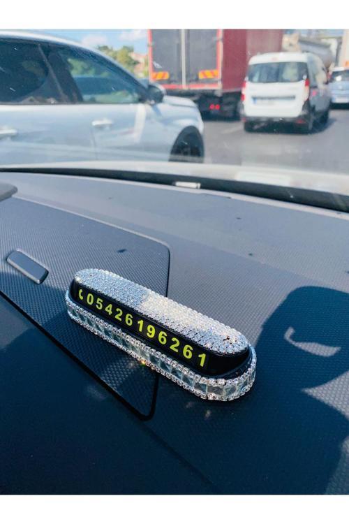 Gümüş Taş Kaplı Araç Içi Taşlı Numaratör