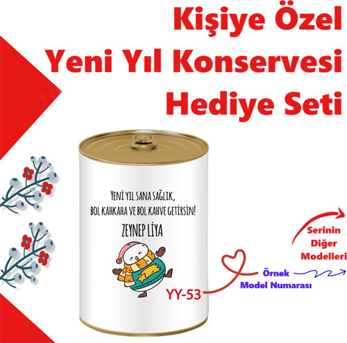 Kişiye Özel İsim Yazılı Yılbaşı Hediye Kutusu, Sürpriz Konsept Hediye Kutusu Emojili Yılbaşı Sürpriz Konsept Hediye Set