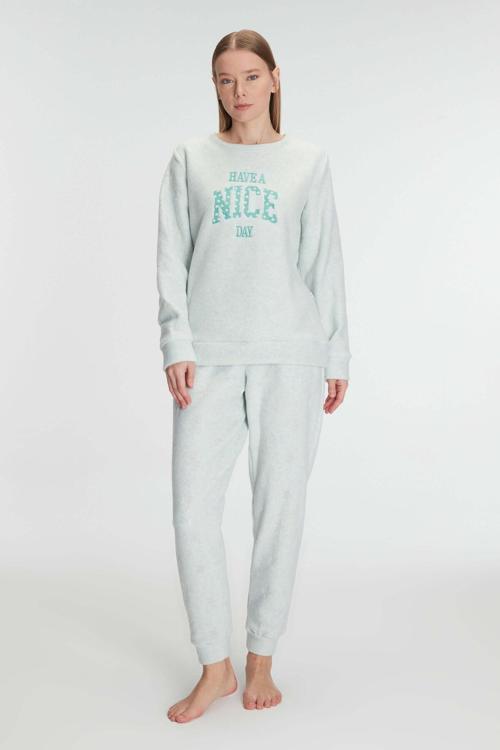 Arias Closet Uzun Kol Polar Pijama Takımı