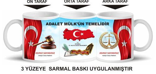 Avukat,Savcı,Hakim,Hukukçulara ve kişiye özel kupa bardak hediyelik V1 TRBK251