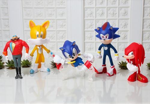 Sonic Boom 5’li Karakter Figür Seti – Sonic, Miles Tails, Knuckles Doktor Eggman Werehog PVC Oyuncak