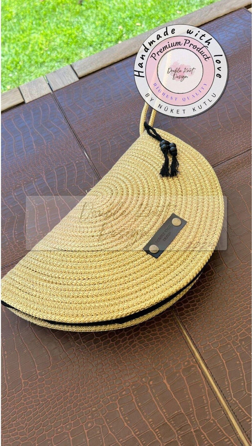 Yarım Ay D Clutch Portföy Çanta,Abiye Çanta, Hediyelik