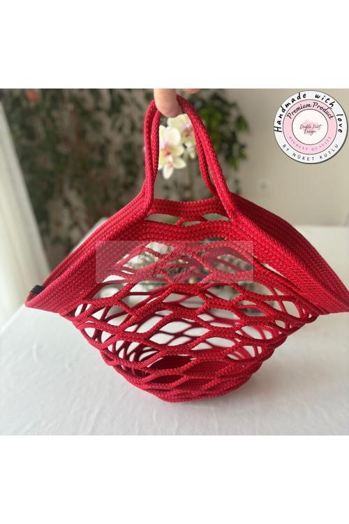 File Plaj Çantası, Market Çantası, Pazar Çantası, Top Çantası, File Çanta, Tress Hasır Hediyelik