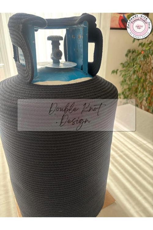 Tüp Kılıfı Mavi Tüp İçin Dekoratif Sepet Organizer Hasır Jüt Tress Hediyelik