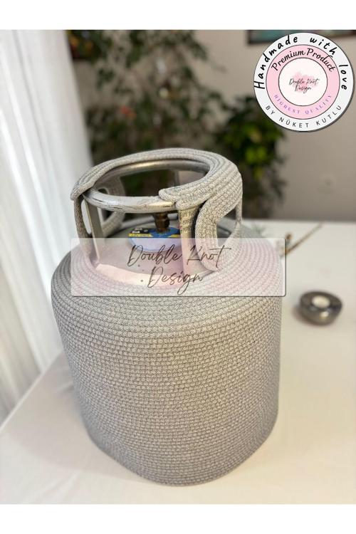 Tüp Kılıfı Tombul Tüp İçin Dekoratif Sepet Organizer Hasır Jüt Tress Hediyelik