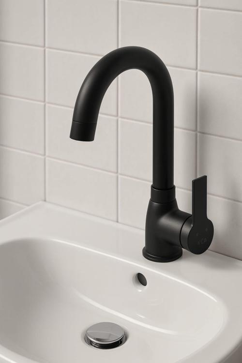 KCA SİYAH LAVABO BATARYASI