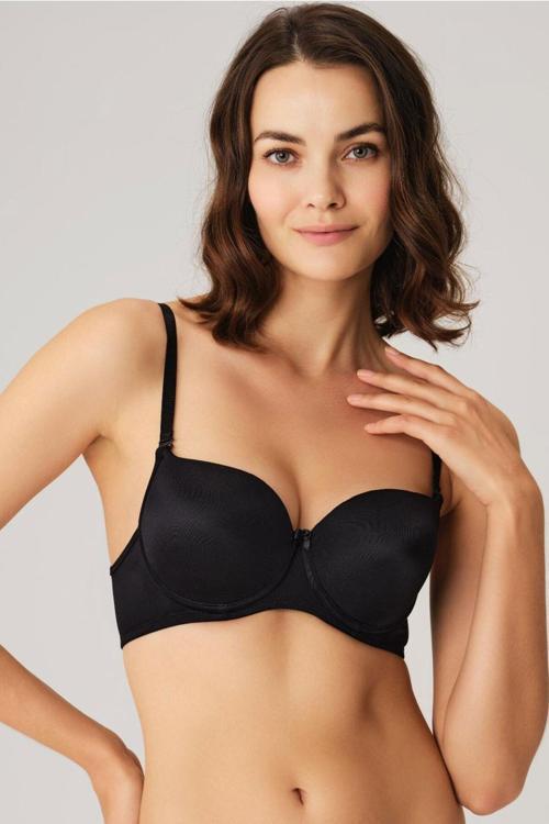 Arias Closet Balenli Desteksiz Dolgusuz Askıları Çıkabilen Günlük Klasik T-Shirt Sütyeni