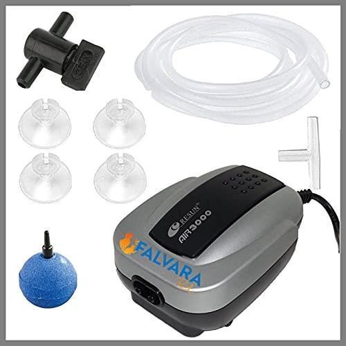 Air 3000 Çift Çıkışlı Akvaryum Hava Motoru 3 Lt/Dk Hediyeli