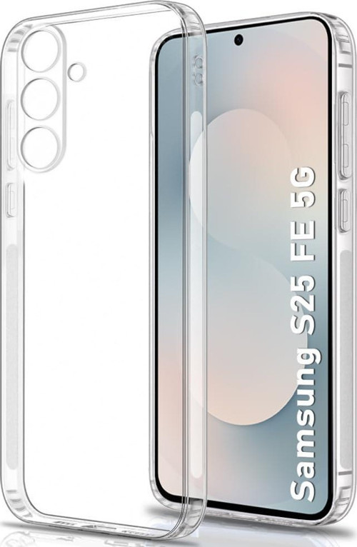 Samsung Galaxy S25 FE Şeffaf Silikon Kılıf Kamera Korumalı