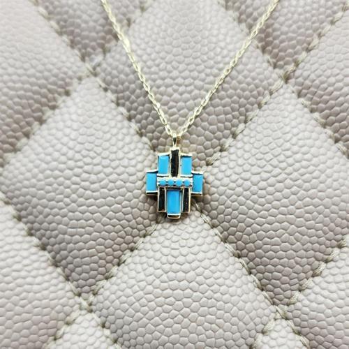 Gümüş Kolye - Çoklu Baget Enerji 925 Ayar Gümüş Kolye-Firuze Taşlı Baget Hediyelik Gümüş Kolye 