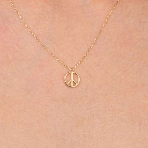 Gümüş Kolye - Barış Sembolü 925 Ayar Gümüş Kolye