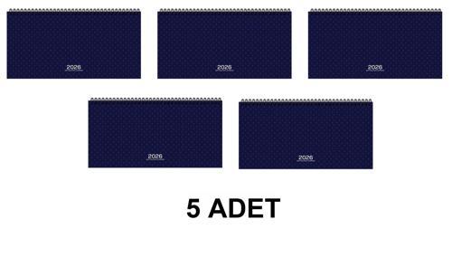 2026-AJ-66 16*33,5 Spr.Haftalık Masa Ajandası-Lacivert (5 ADET)