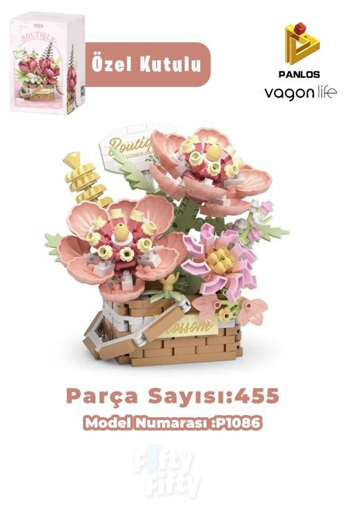 Panlos BOUTIQUE Serisi Mini Çiçek Buketi 455 Parça Oyuncak Yapım Seti -FFP1086
