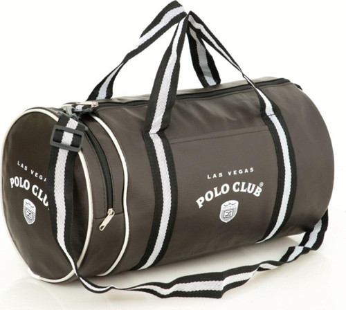 Suni Parlak Deri Silindir Spor Çantası 3 Bölmeli Omuz Askılı Çanta