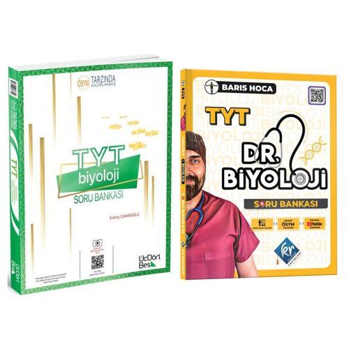 2024 ÜçDörtBeş TYT Biyoloji Soru Bankası ve KR Akademi Barış Hoca TYT Dr. Biyoloji Soru Bankası Seti