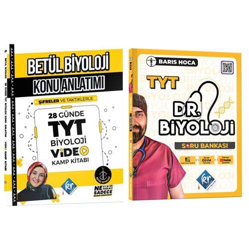 2024 KR TYT Betül Biyoloji Konu Anlatımı Video Kamp Kitabı ve Barış Hoca TYT Dr. Biyoloji Soru Bankası Seti