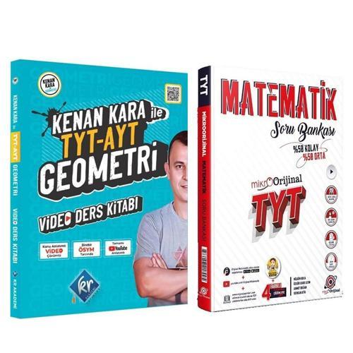 2024 KR Kenan Kara ile TYT AYT Geometri Ders Kitabı ve Orijinal Yayınları TYT Matematik Soru Bankası Seti