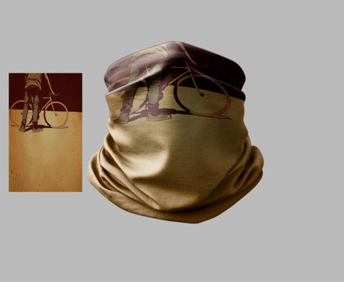 Bisiklet Tasarımlı Motorcu Çok Amaçlı Outdoor Boyunluk Unisex Bandana