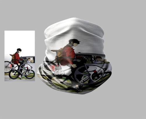 Bisiklet Tasarımlı Motorcu Çok Amaçlı Outdoor Boyunluk Unisex Bandana