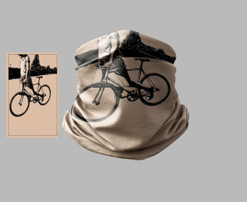 Bisiklet Tasarımlı Motorcu Çok Amaçlı Outdoor Boyunluk Unisex Bandana