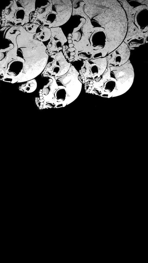 Buffalo Bandana Black Skulls1