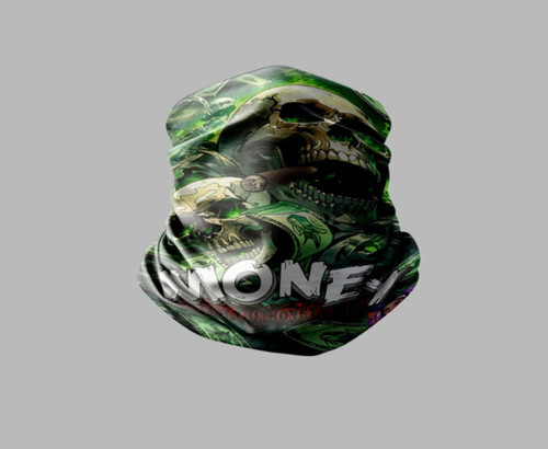 Kuru Kafa Tasarımlı Motorcu Buff Maske Outdoor Boyunluk Unisex Bandana