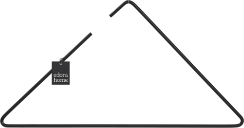 Mat Siyah Üçgen Tişört, Elbise, Gömlek, Mayo Askısı, Şık Tasarım Mağaza Store Askısı-Metal Paslanmaz