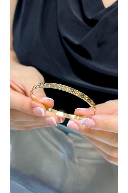 8 gr (GRAM) Yatırımlık Işçiliksiz Cam Kırığı çöp Bilezik 22 Ayar Altın