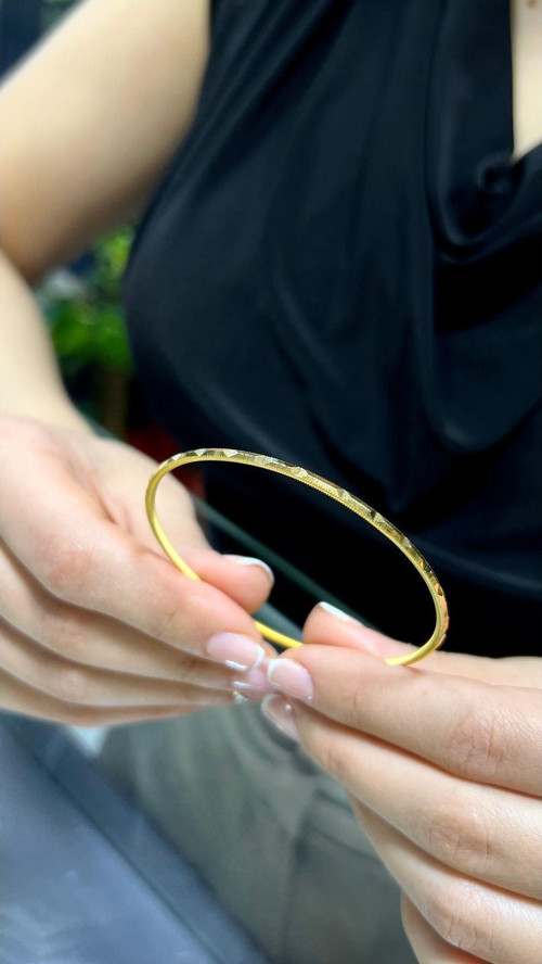 9 gr (Gram) Baklava Dilimi Kalemli Ajda Bilezik 22 Ayar Altın