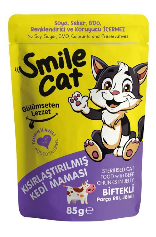 Cat Pouch 85 gr Kısır Kedi Biftekli