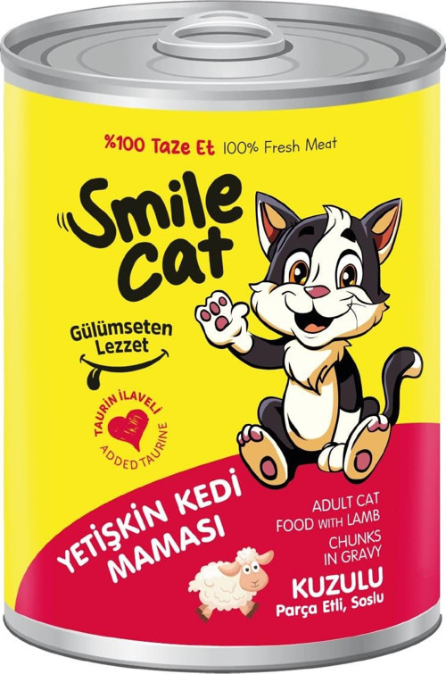 Cat Konserve Yetişkin Kedi 400 gr Kuzulu Mama