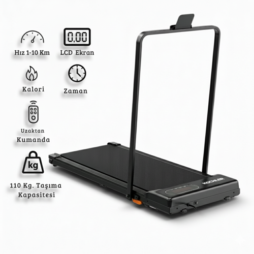 Uzaktan Kumandalı Katlanabilir Portatif Yürüyüş ve Koşu Bandı – 1.5 HP