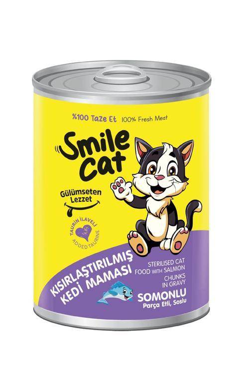 Cat Konserve Kısır Yetişkin Kedi 400 gr Somonlu Mama