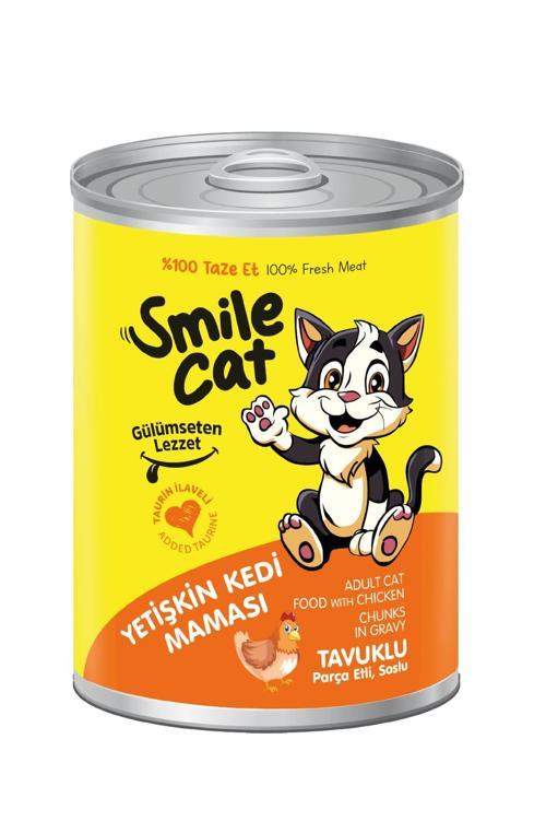 Cat Konserve Yetişkin Kedi 400gr Tavuklu Mama