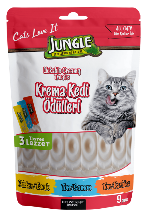 Mix Kedi Krema Ödül ( 3 Lezzet ) 9 Ad * 14 g