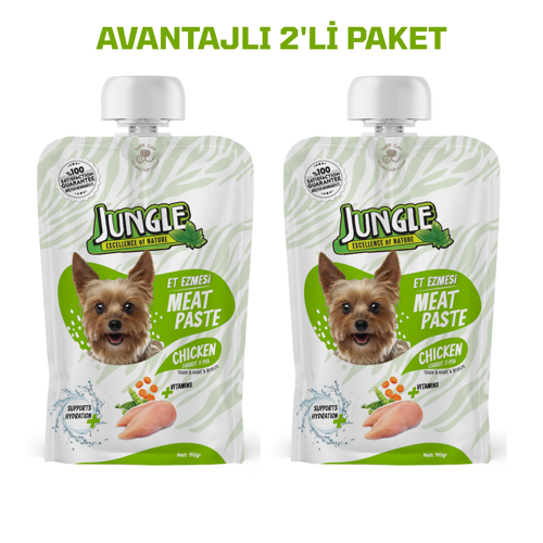 Köpek Et Ezmesi Taze Tavuklu&Havuçlu 90 g *2 'li Paket