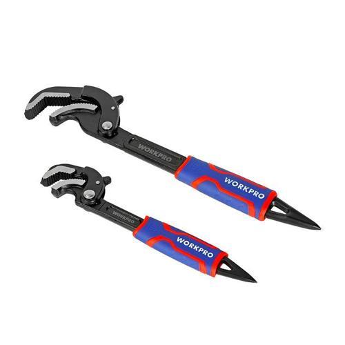 WP202574 2 Parça Otomatik Kilitlemeli Çok Fonksiyonlu Profesyonel Boru Anahtarı/ Levye Seti