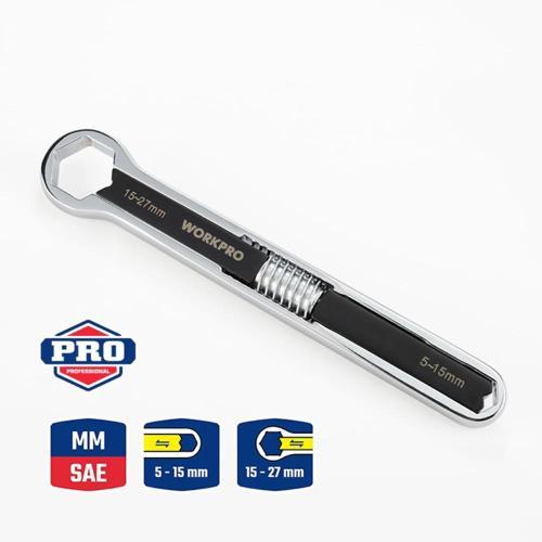 WP272016 5/27mm CR-V Üniversal Ayarlanabilir Çift Başlı Anahtar